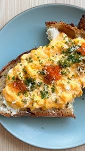 Scrambled eggs on toast at Toast Coffee House